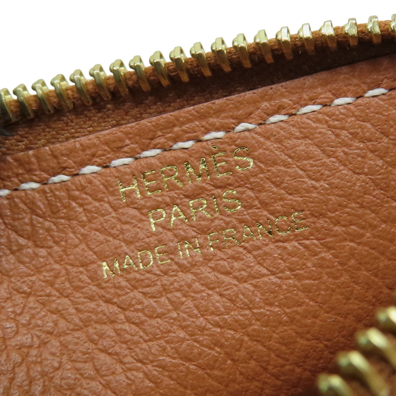 金棕色 Evercolor牛皮 Constance Slim 中夾 W刻 金扣【HERMES 愛馬仕】-8