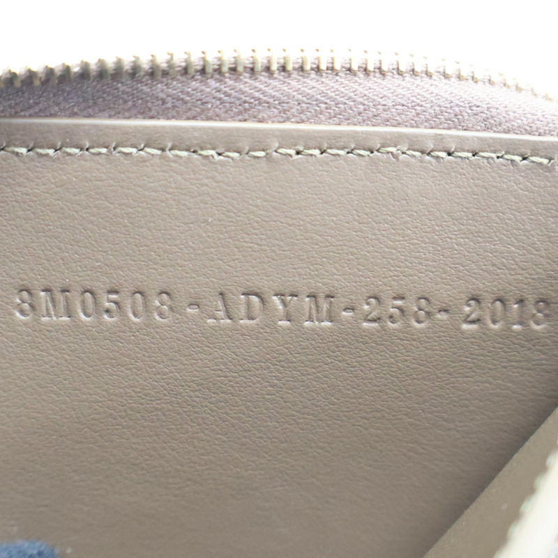 棕色牛皮 FF Diamonds 拉鍊短夾【FENDI 芬迪】 8M0508-12