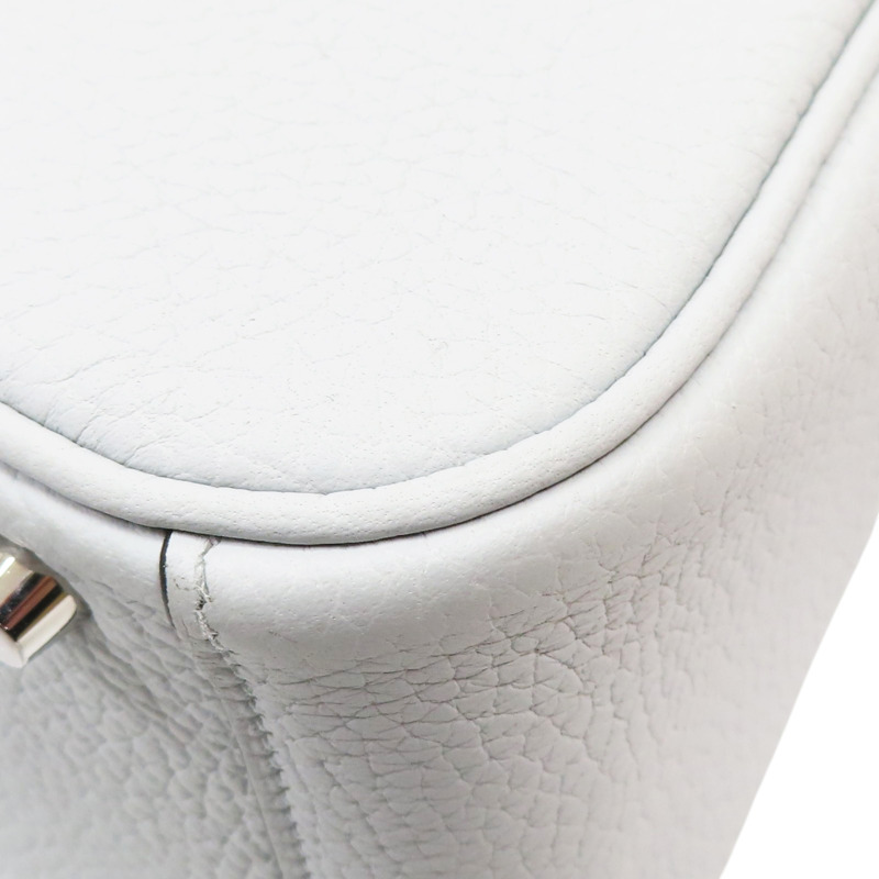 聖杯藍 Taurillon牛皮 Mini Lindy 肩背包 Z刻 銀扣【HERMES 愛馬仕】 H079086-11