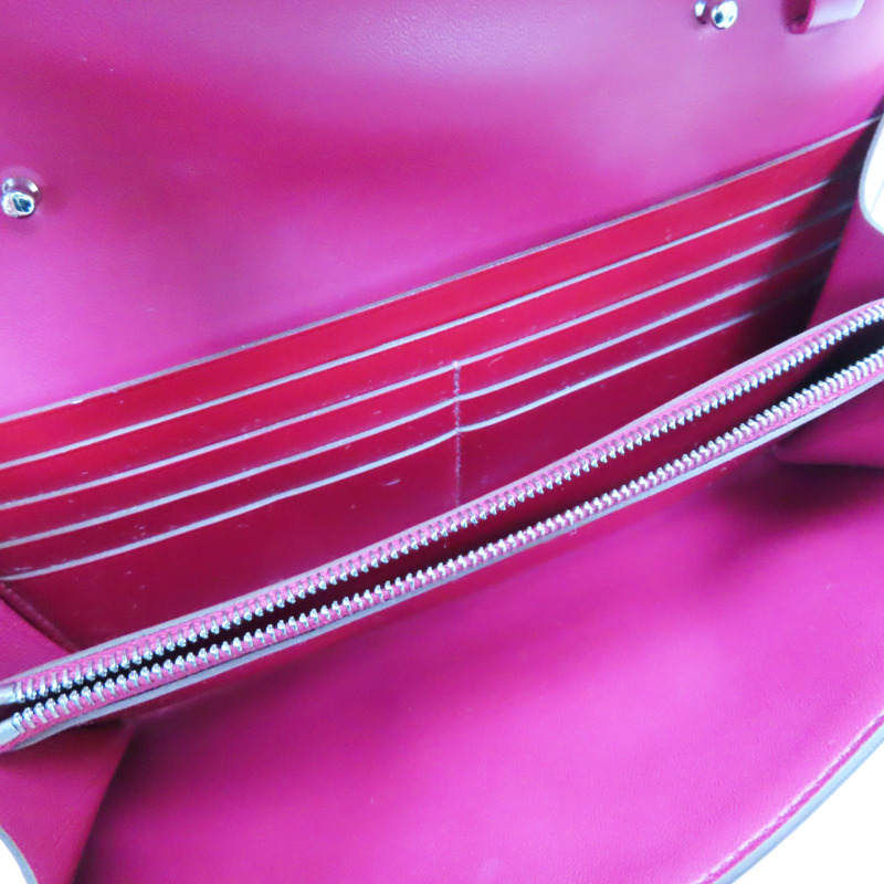 寶石紅 Veau Tadelakt牛皮 Constance To Go Wallet 肩背包 W釦 銀扣【HERMES 愛馬仕】 H082642CK-4