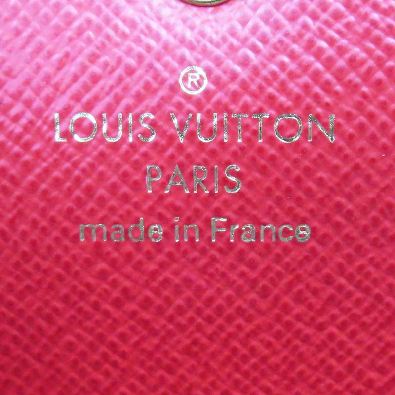 棕色 棋盤格帆布 Emilie 扣式長夾【LOUIS VUITTON LV 路易威登】 N63544-6