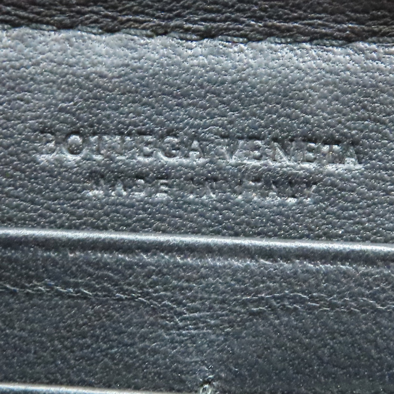 黑色 羊皮編織 拉鍊長夾【BOTTEGA VENETA BV 寶緹嘉】 114076-5