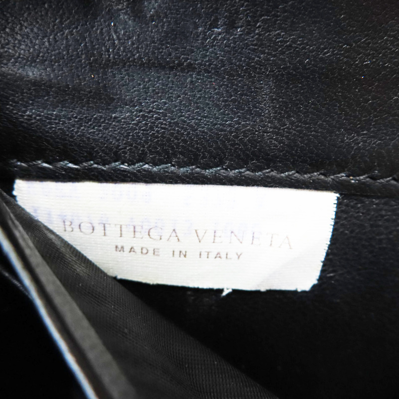 黑色 羊皮編織 拉鍊長夾【BOTTEGA VENETA BV 寶緹嘉】 114076-6