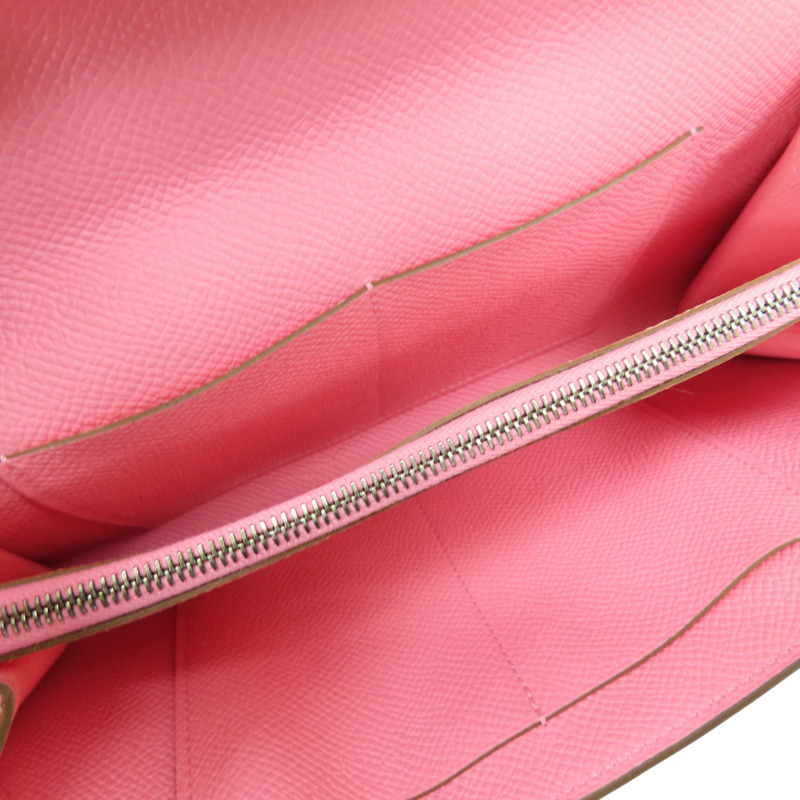 糖果粉 Epsom牛皮 Kelly To Go Wallet 肩背包 Y刻 銀扣【HERMES 愛馬仕】-4