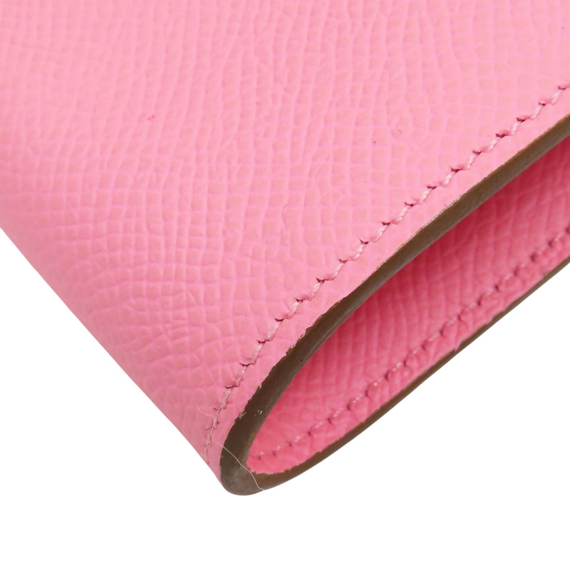 糖果粉 Epsom牛皮 Kelly To Go Wallet 肩背包 Y刻 銀扣【HERMES 愛馬仕】-12