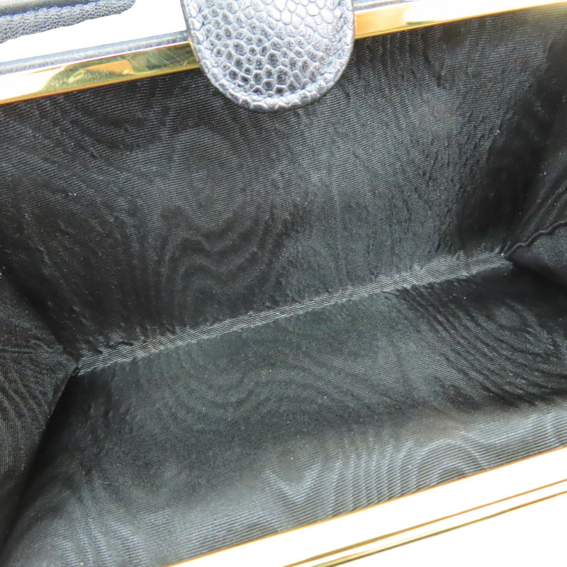 黑色 荔枝牛皮 Timeless CC 扣式長夾【CHANEL 香奈兒】 A13498-4