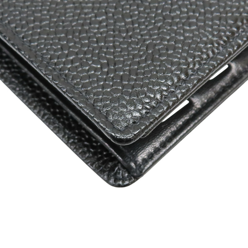 黑色 荔枝牛皮 Timeless CC 扣式長夾【CHANEL 香奈兒】 A13498-7