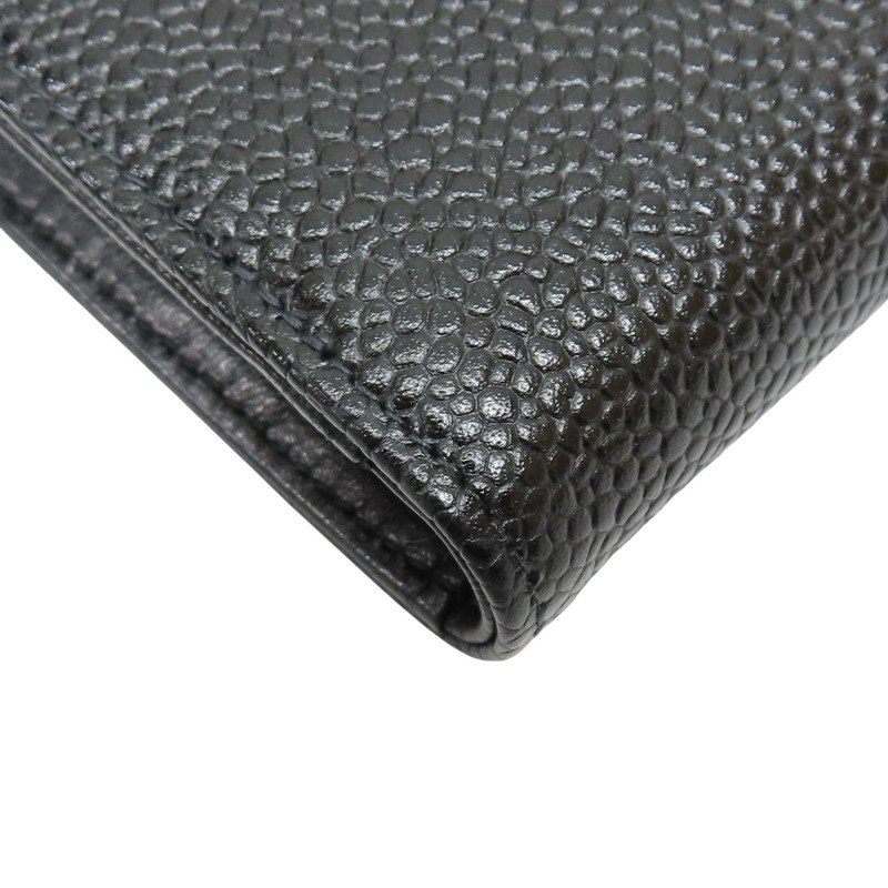 黑色 荔枝牛皮 Timeless CC 扣式長夾【CHANEL 香奈兒】 A13498-9