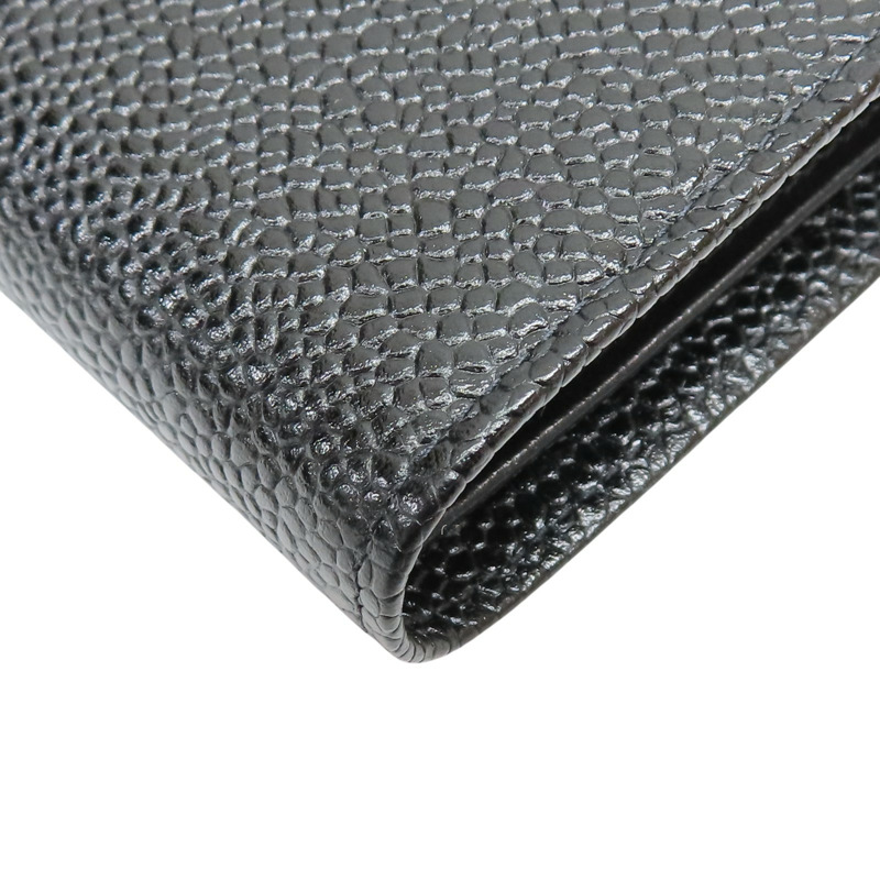 黑色 荔枝牛皮 Timeless CC 扣式長夾【CHANEL 香奈兒】 A13498-10