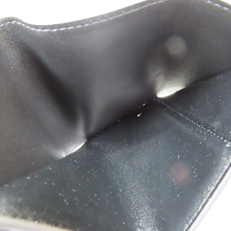 黑色 Mahina牛皮 Iris XS 扣式短夾【LOUIS VUITTON LV 路易威登】 M67498-4