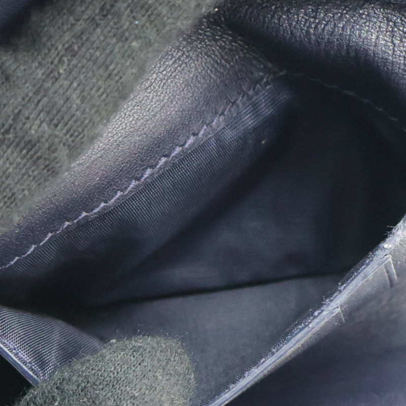 藍色 緹花帆布 DiorAddict 扣式短夾【Dior 迪奧】-6