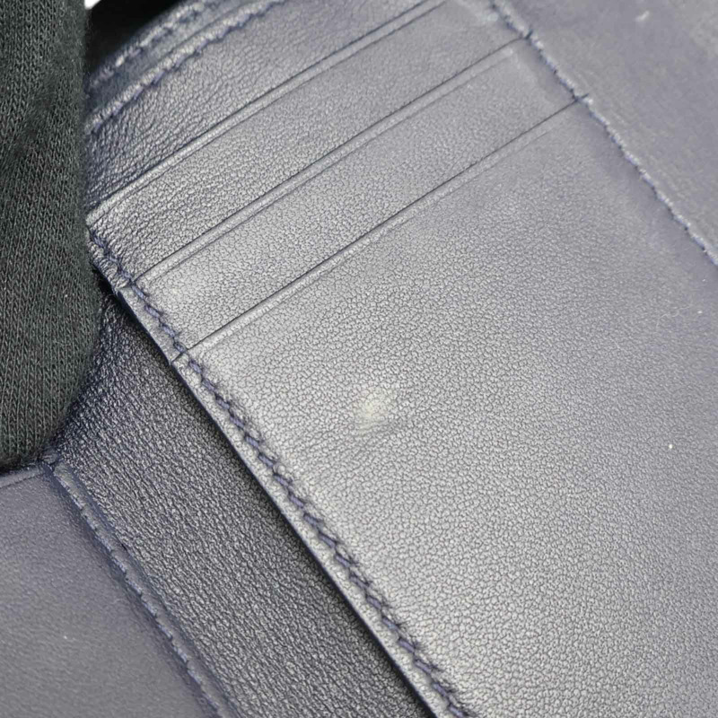 藍色 緹花帆布 DiorAddict 扣式短夾【Dior 迪奧】-19