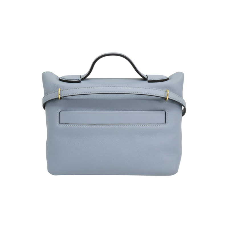 亞麻藍 Swift牛皮 24/24 Mini 肩背包 Z刻 金扣【HERMES 愛馬仕】-1