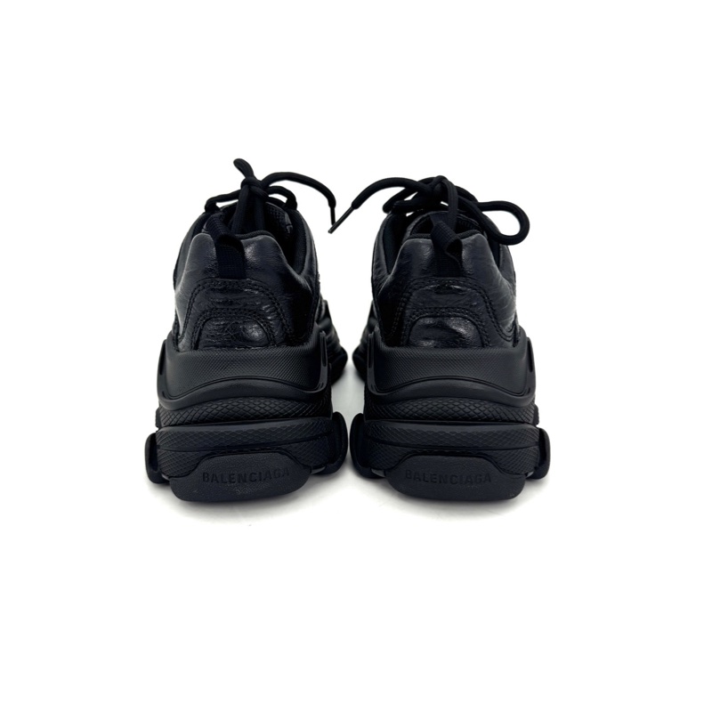 Balenciaga 巴黎世家 Triple S 百搭舒適 98新 生活休閒鞋 黑色 女款 尺碼37碼-5