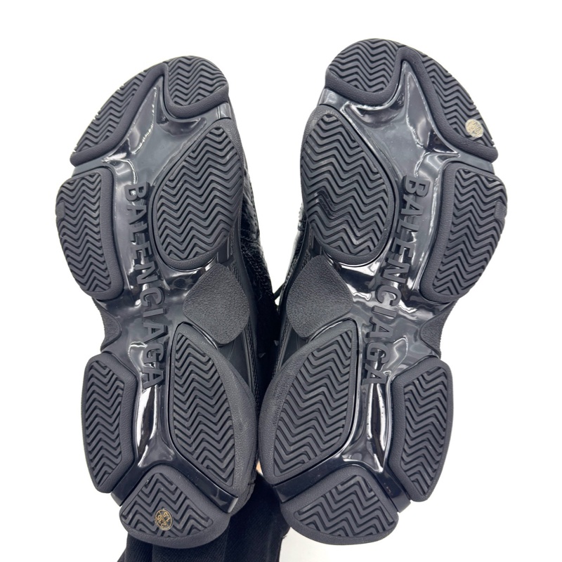 Balenciaga 巴黎世家 Triple S 百搭舒適 98新 生活休閒鞋 黑色 女款 尺碼37碼-8