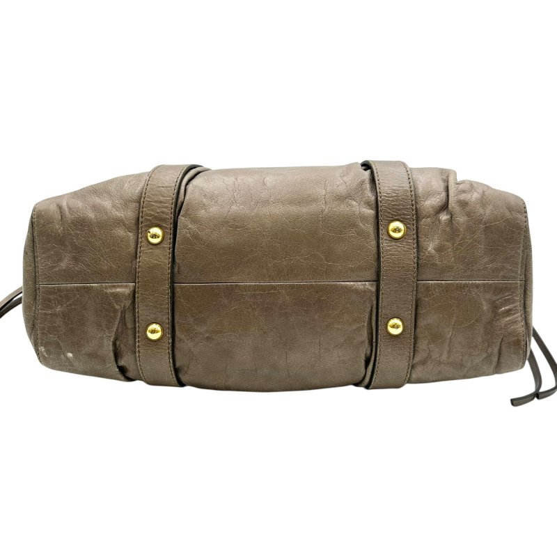 【美收精品】Miu Miu 咖色手提包 C-30【隔月月中將轉賣至日本 上架期限30天】-4