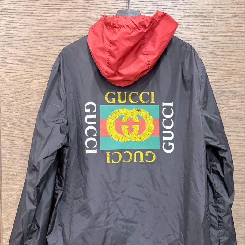 Gucci連帽風衣外套-4