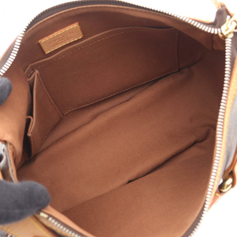 路易威登 Toulon PM Monogram 塗層帆布和皮革肩背包，棕色，M40076-2