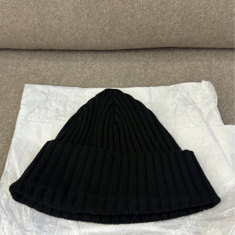 克羅心黑色貼皮毛帽-5