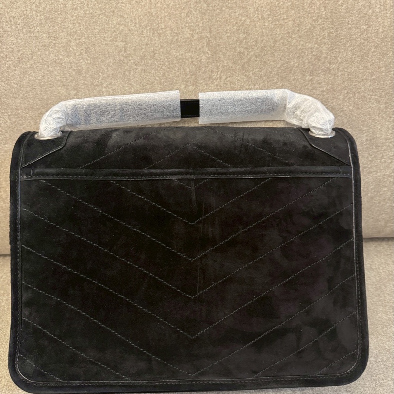 YSL NIKI麂皮黑色中號-1