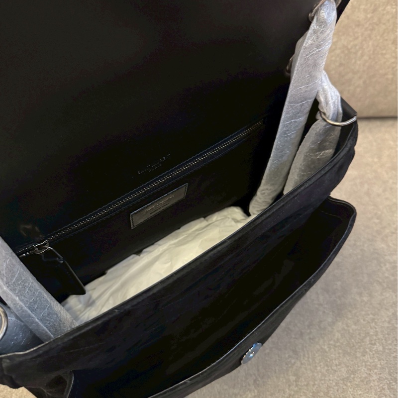 YSL NIKI麂皮黑色中號-6