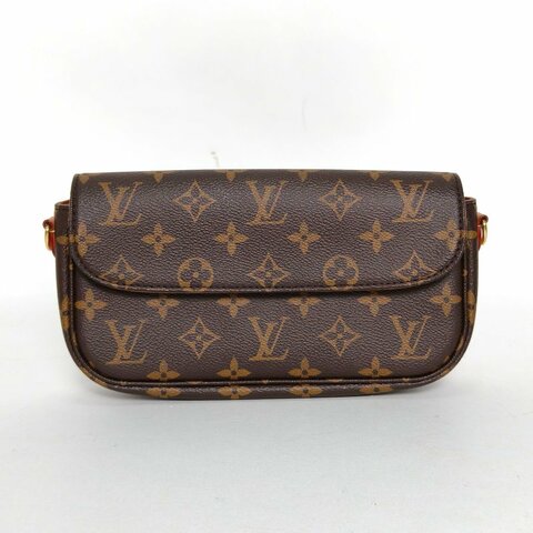 LOUIS VUITTON IVY鏈條腋下包老花PVC金扣晶片肩背包