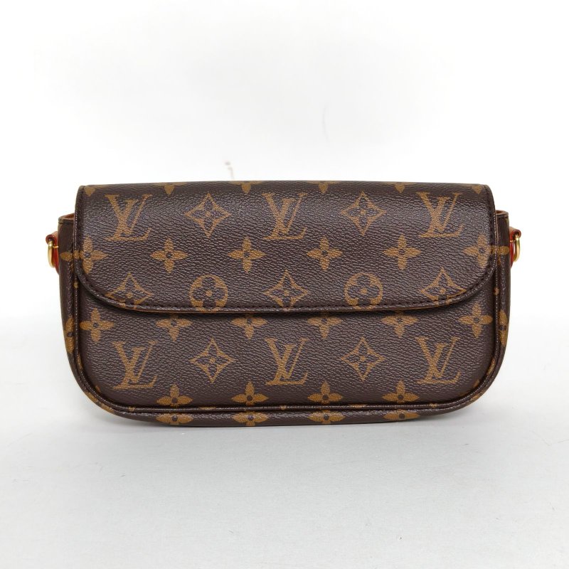 LOUIS VUITTON IVY鏈條腋下包老花PVC金扣晶片肩背包-0