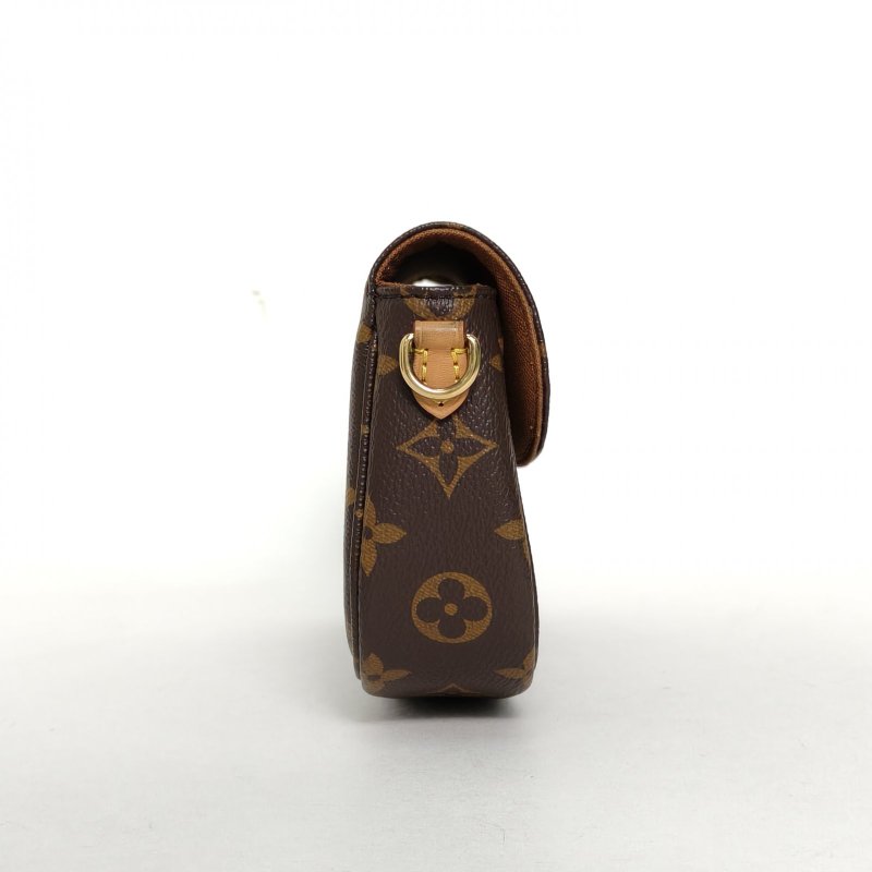 LOUIS VUITTON IVY鏈條腋下包老花PVC金扣晶片肩背包-1