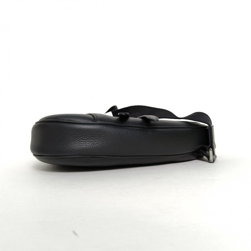 DIOR SADDLE馬鞍胸包黑色牛皮銀扣2022肩背包-4