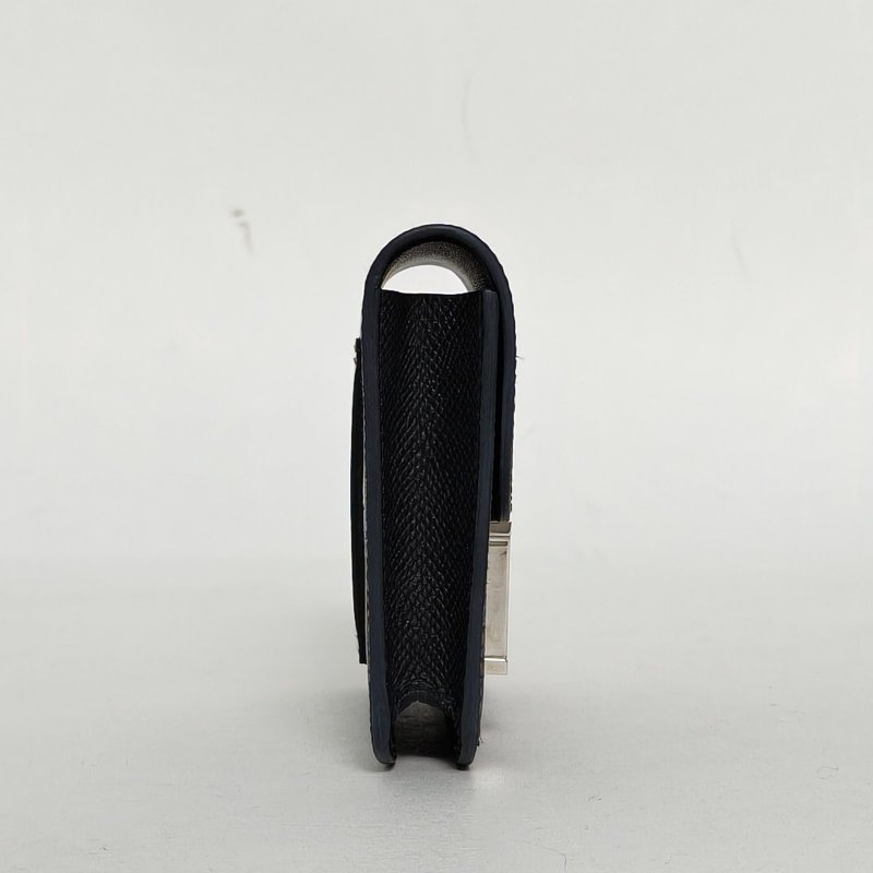 HERMES Constance康康Slim89黑色Epsom皮W刻銀扣肩背包-1