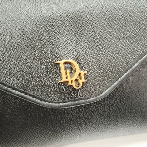 Dior vintage 黑色蜂巢老花鏈條包