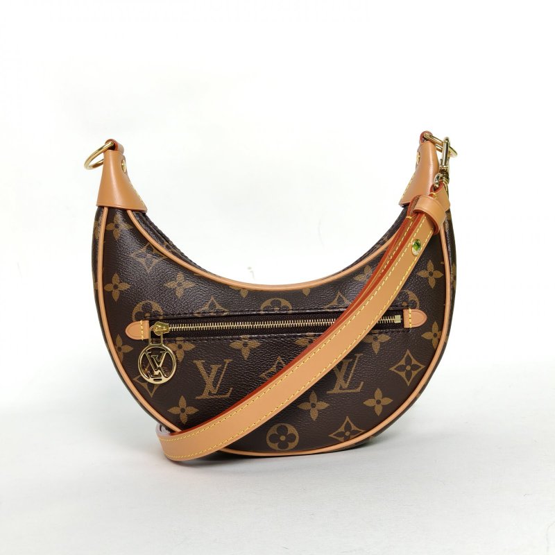 LOUIS VUITTON Loop豌豆包老花PVC金扣晶片肩背包-0