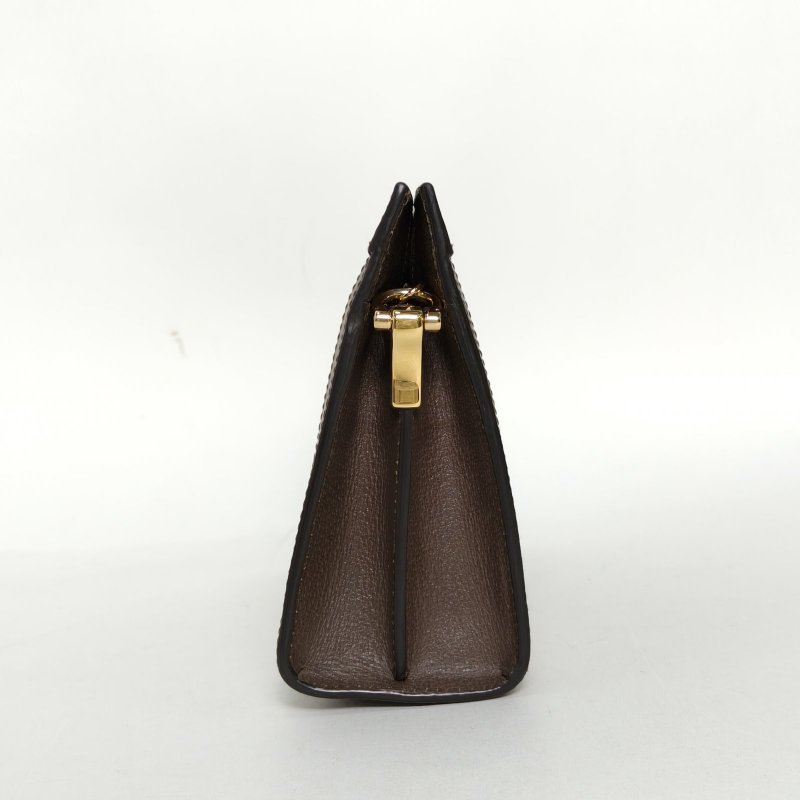 GUCCI Ophidia夾子包小號26老花PVC金扣肩背包-1