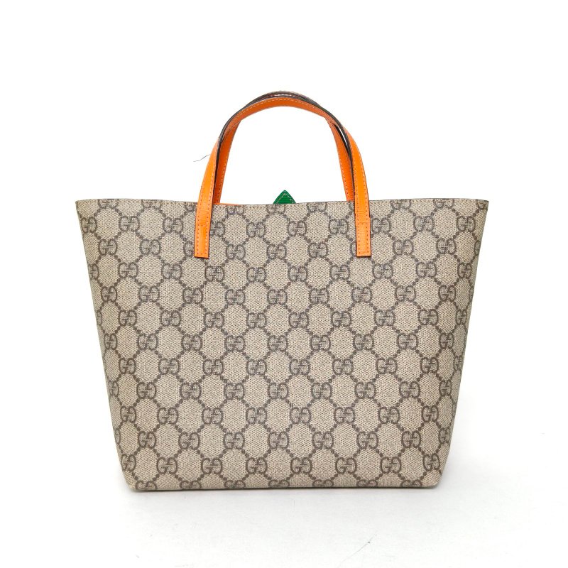GUCCI GG鳳梨兒童托特包老花PVC銀扣肩背包-2