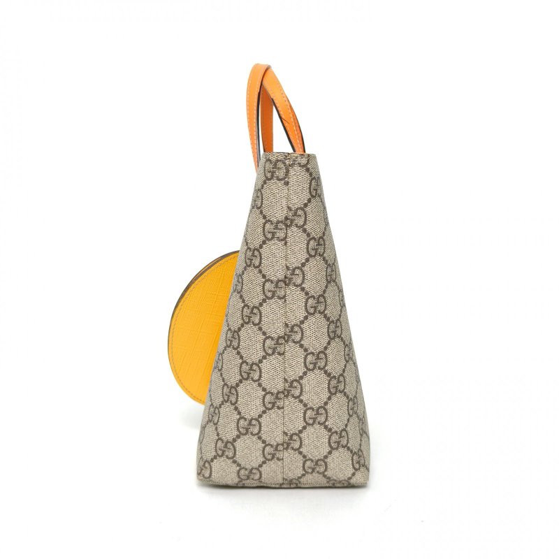 GUCCI GG鳳梨兒童托特包老花PVC銀扣肩背包-3