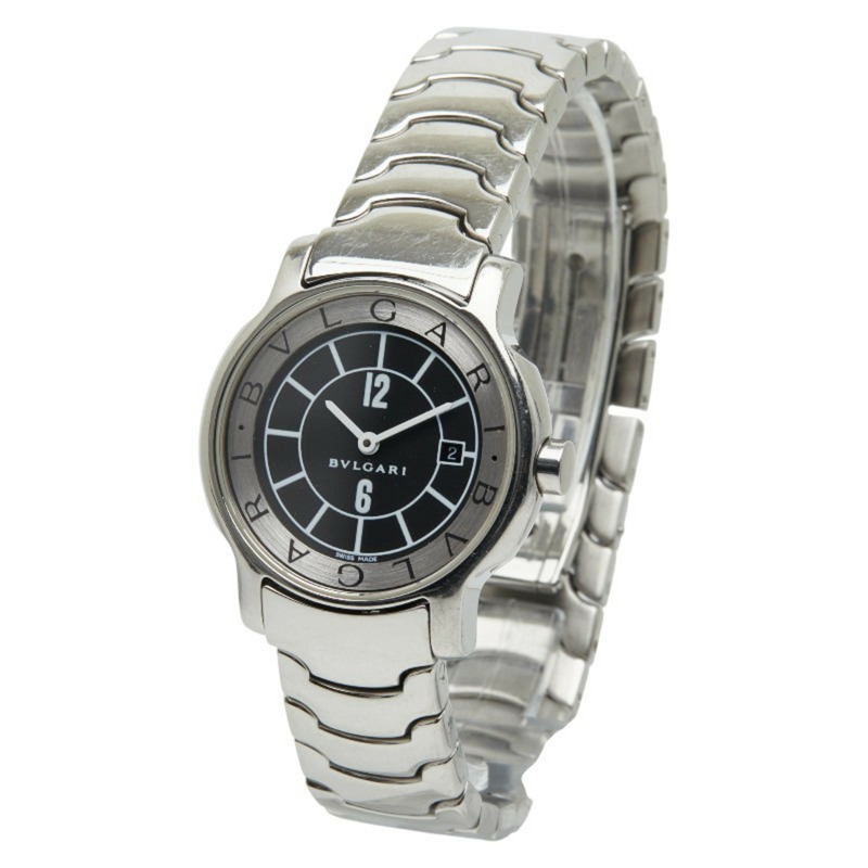 寶格麗 Solotempo ST29S 石英腕錶，黑色錶盤，不鏽鋼錶殼，女士款-1