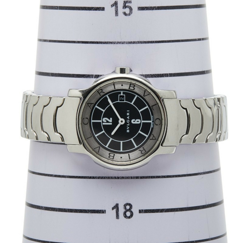 寶格麗 Solotempo ST29S 石英腕錶，黑色錶盤，不鏽鋼錶殼，女士款-6