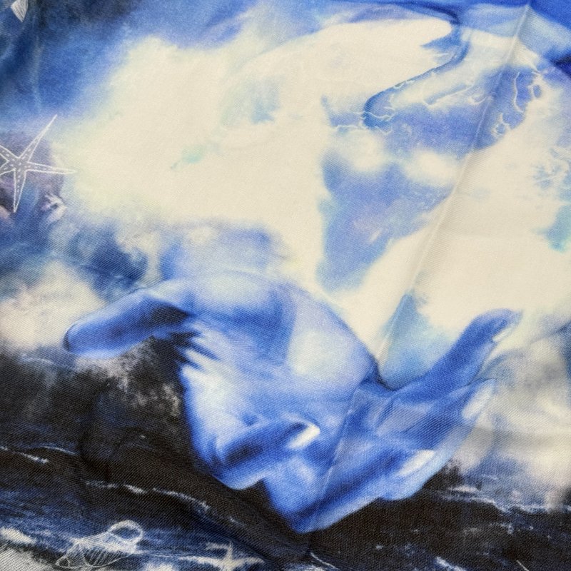 BURBERRY 羊絨圍巾披肩-1