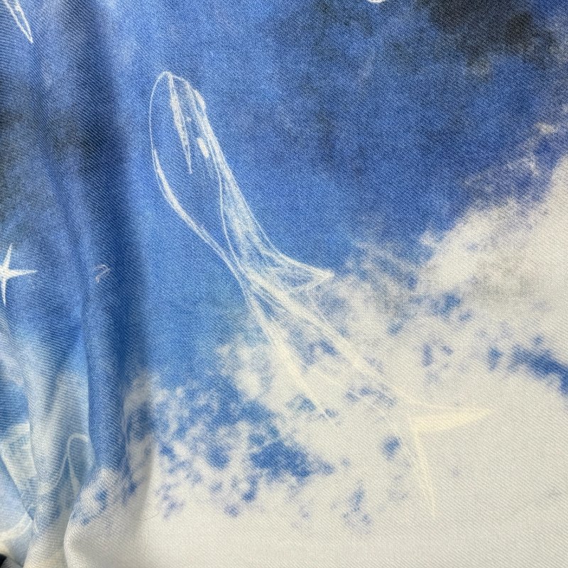 BURBERRY 羊絨圍巾披肩-8