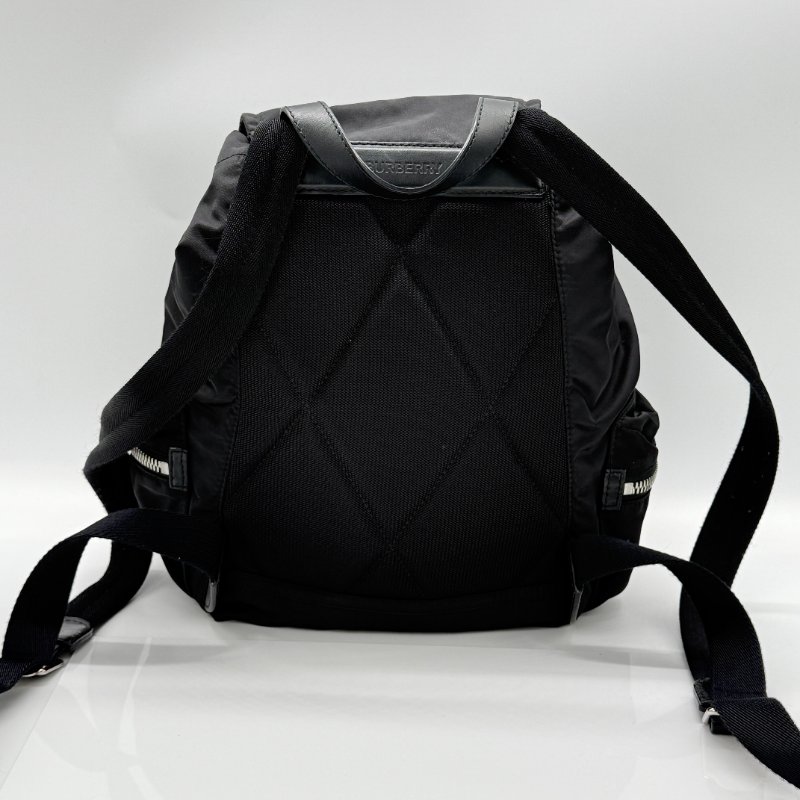 BURBERR 黑色尼龍 雙肩包-2