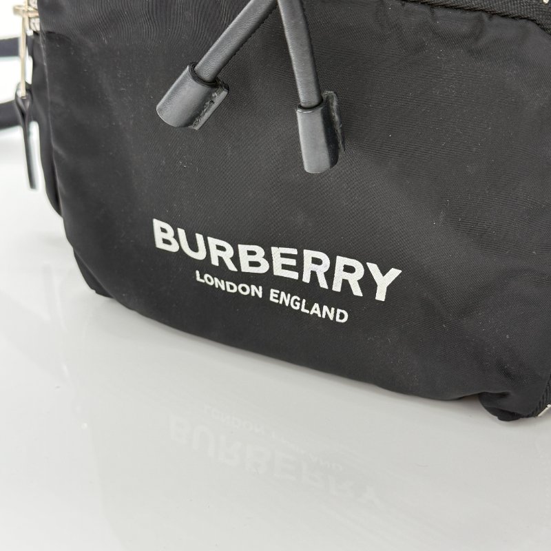 BURBERR 黑色尼龍 雙肩包-6