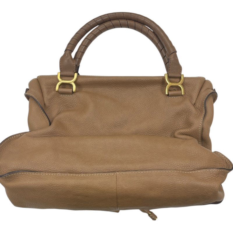 CHLOE 克蘿伊 MARCIE 牛皮 肩背包 淺棕色 金釦-1