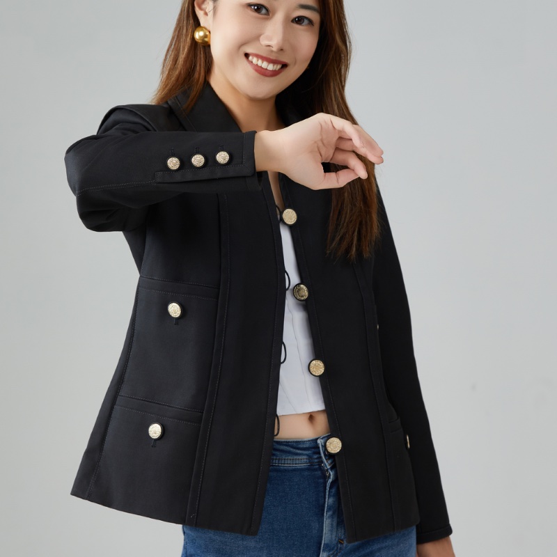 ❤️ CHANEL 經典黑金配色外套-1