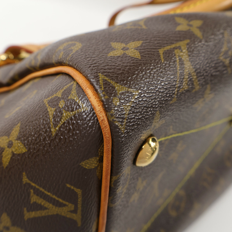 LOUIS VUITTON Monogram Tivoli GM金扣肩背袋-7