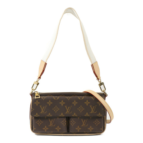 LOUIS VUITTON Monogram Vivacite金扣手挽肩背兩用袋