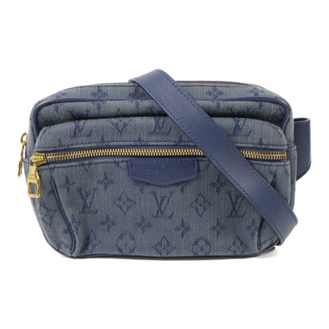 LOUIS VUITTON Monogram Denim Outdoor Bumbag金扣肩背袋
