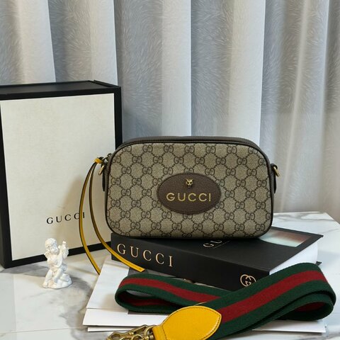 GUCCI Superme虎頭老花相機包