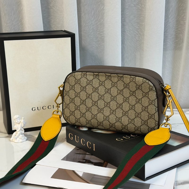 GUCCI Superme虎頭老花相機包-5