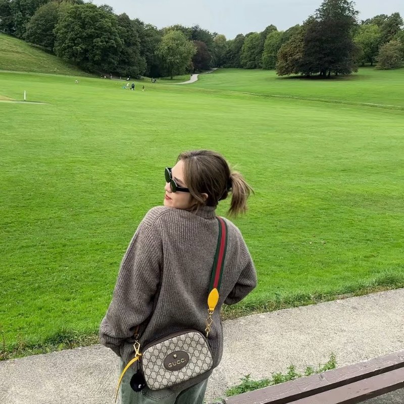 GUCCI Superme虎頭老花相機包-8