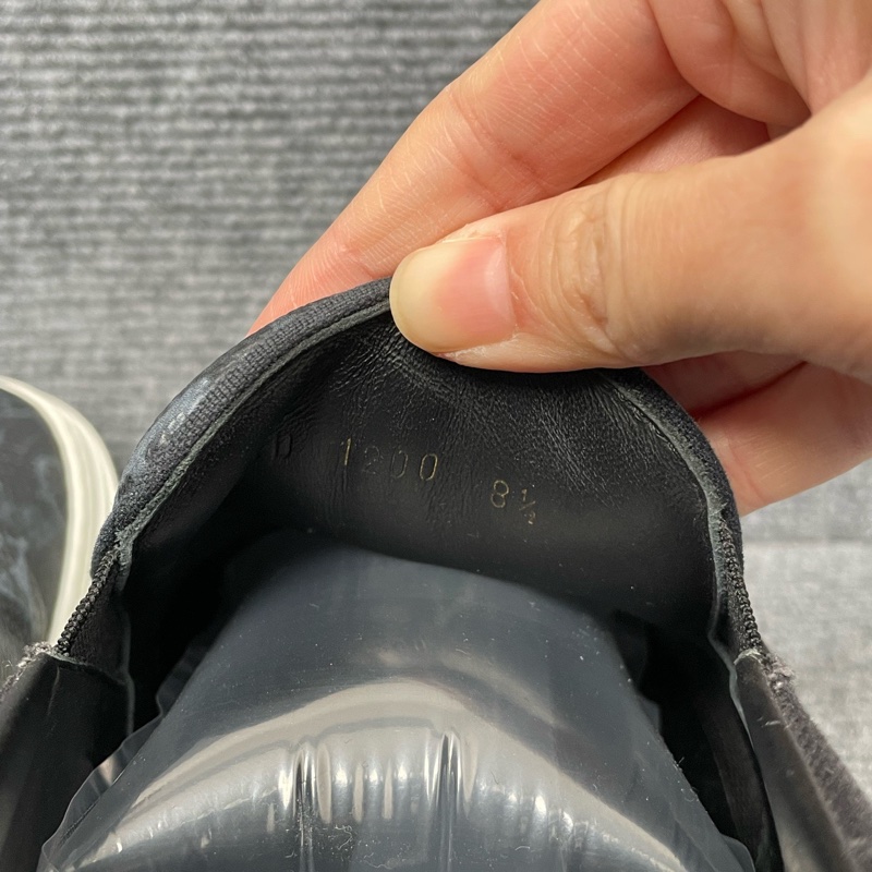 LV 黑色皮面老花一腳蹬板鞋42.5碼-3